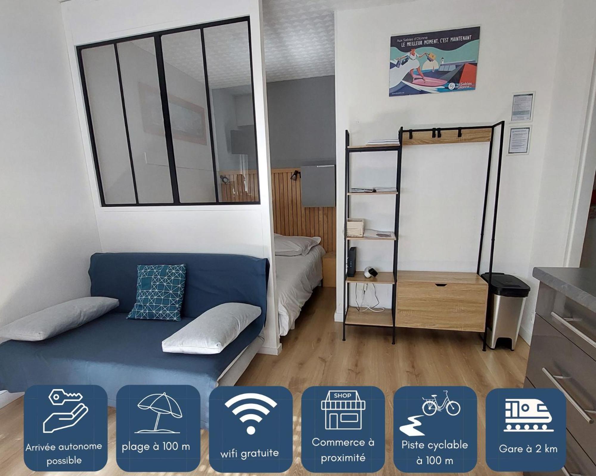 Studio La Salicorne Au Sables D'Olonne Les Sables-dʼOlonne Exteriör bild